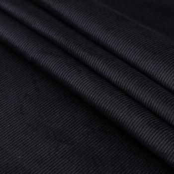 Вельвет стрейч 008-20783 черный однотонный