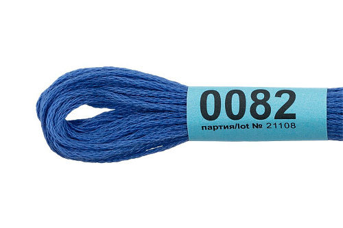 Нитки для вышивания Gamma мулине 8 м 0082 васильковый