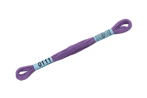 Нитки для вышивания Gamma мулине 8 м 0111 сиреневый