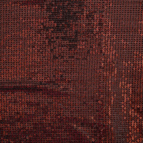 Ткань с пайетками 055-03020 темно-бордовый однотонный