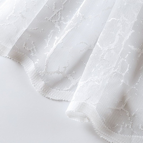 Тюль жаккардовый h-280 см 02-01-04705 белый однотонный
