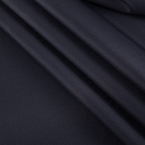 Поплин стрейч 063-20011 черный однотонный
