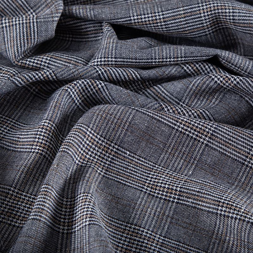 Лен натуральный 035-20237 серый гленчек
