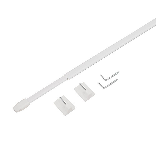 Мини-карниз Кафе d10 мм 40-65 см 163.512.78-40 белый глянец