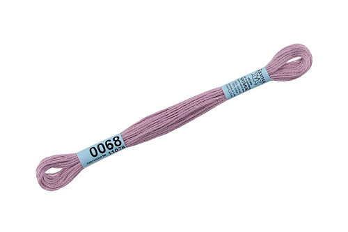 Нитки для вышивания Gamma мулине 8 м 0068 серо-сиреневый