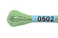 Нитки для вышивания Gamma мулине 8 м 0502 салатовый