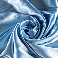 Креп-сатин К33-868 светло-голубой однотонный