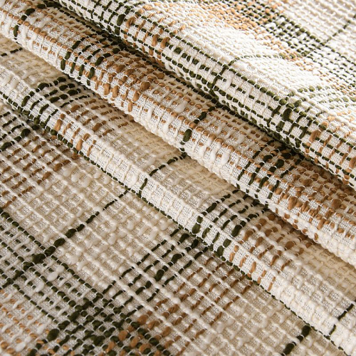 Твид 052-11713 клетка бежевый